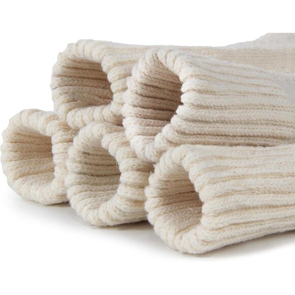 BenSorts Women 5 Packs Beige Winter Thick Warm 75%polyester /15%acrylBoots Socks - Picture 3 of 5